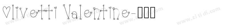 0livetti Valentine字体转换